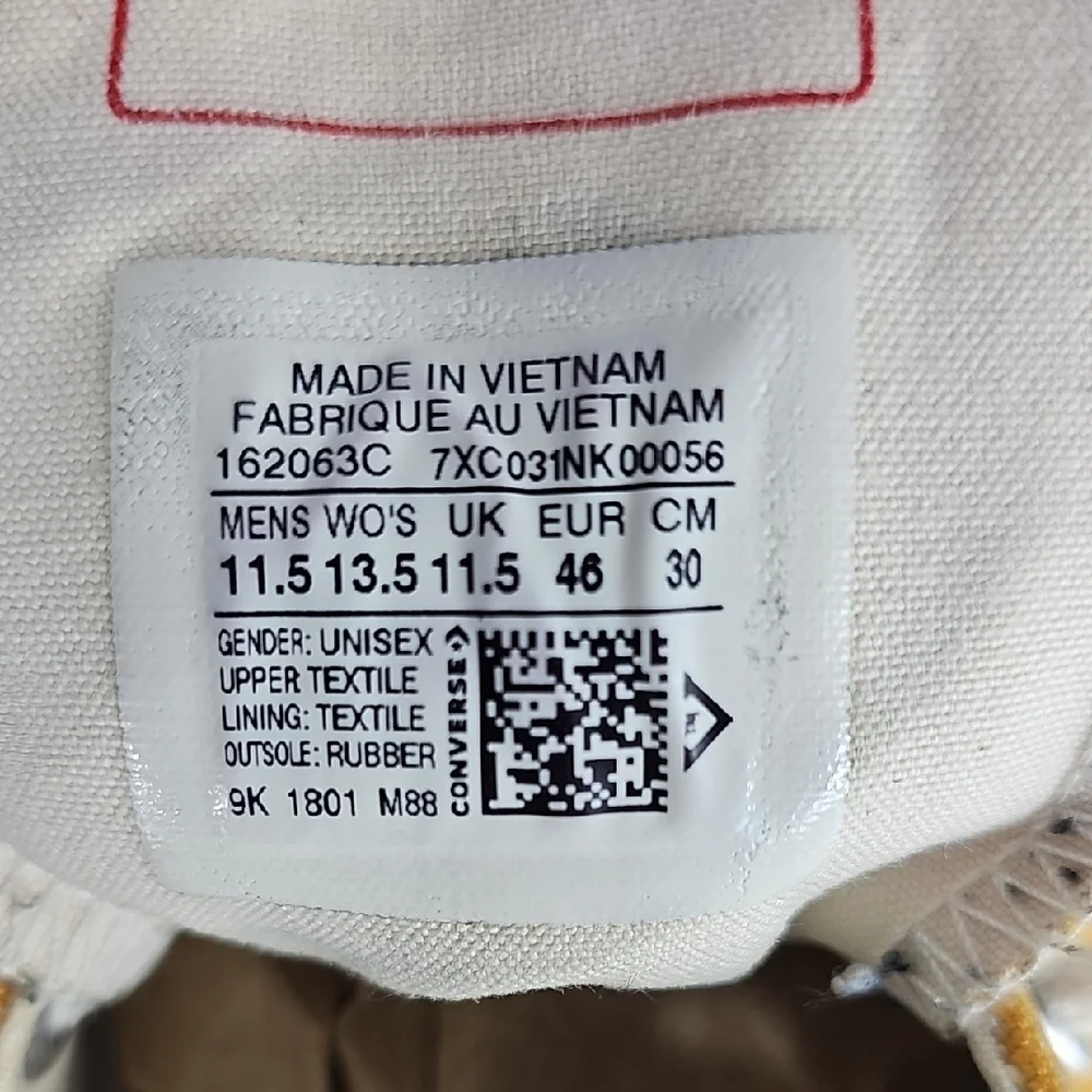 Converse Yellow Canvas Shoes with White Accents - Picture 5 of 10